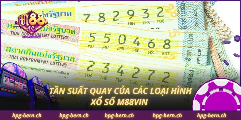Tần suất quay của các loại hình xổ số M88Vin